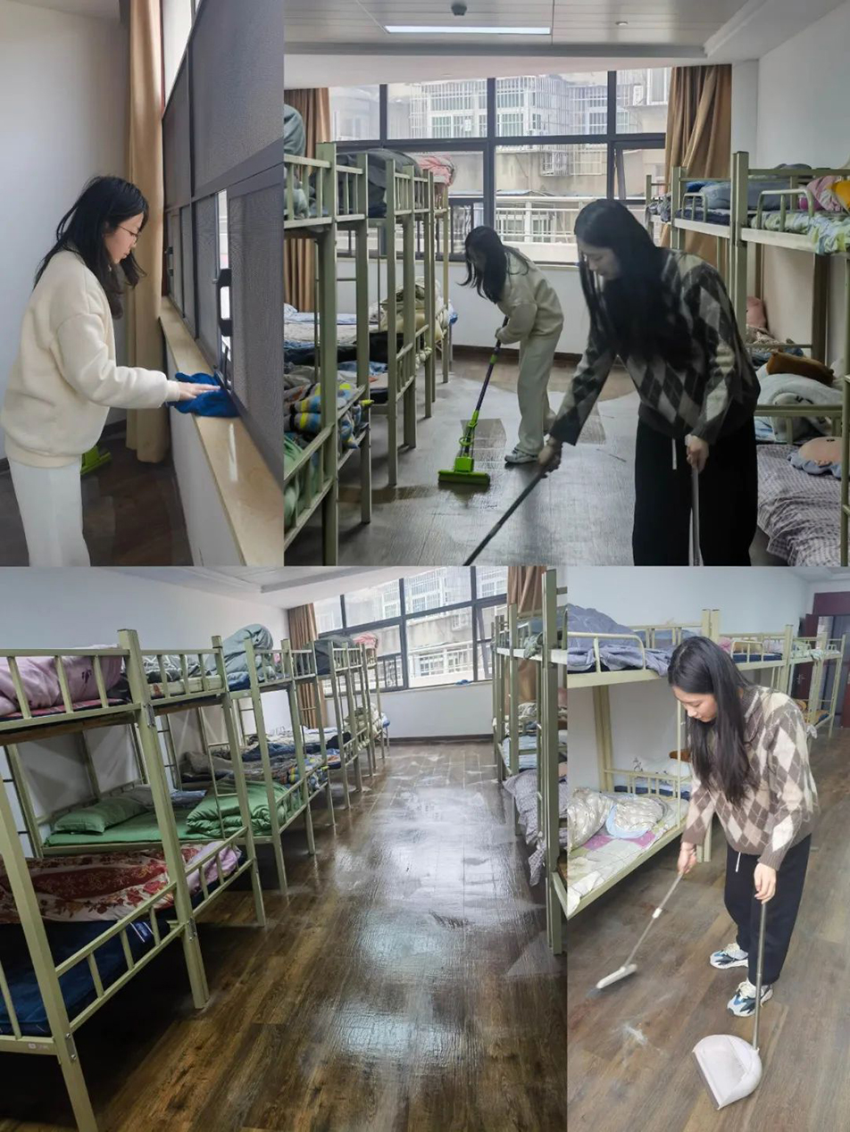 機(jī)關(guān)團(tuán)支部組織志愿者開展“扮靚新宿舍，溫情暖人心”集中清掃活動(dòng)