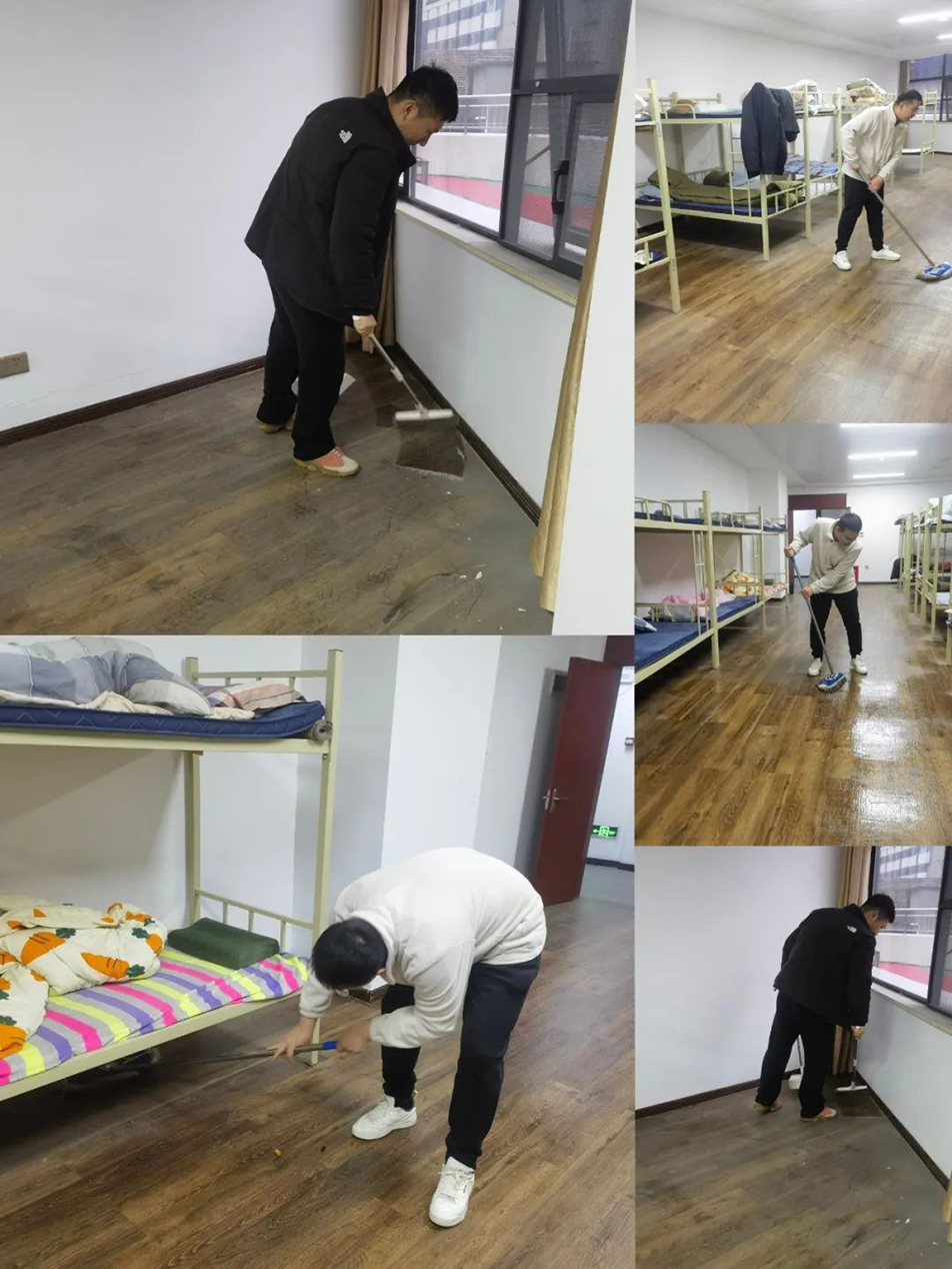 機(jī)關(guān)團(tuán)支部組織志愿者開展“扮靚新宿舍，溫情暖人心”集中清掃活動(dòng)